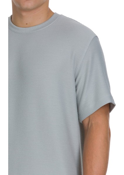 Gri Regular Fit Bisiklet Yaka Basic Tişört fırsatları
