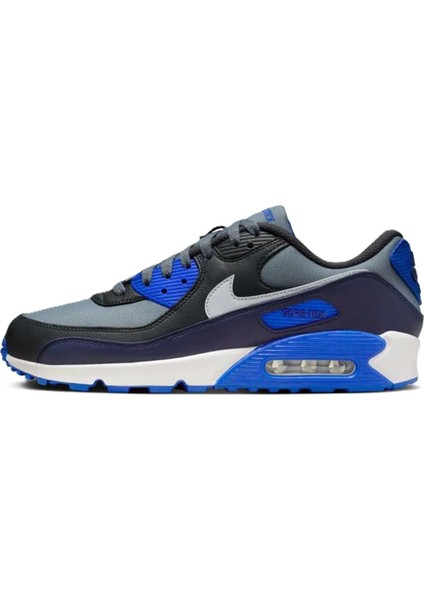 Air Max 90 Leather Goretex Grey Sneaker Hakiki Deri Su Geçirmez Nefes Alan Erkek Günlük Spor Ayakkabı Gri