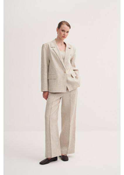Oversize Keten Fit Blazer fiyatları