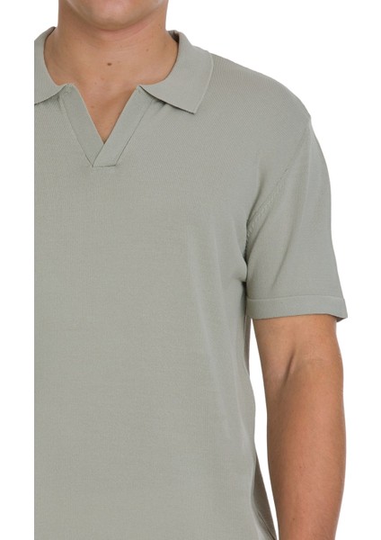 Haki Regular Fit Polo Yaka Rayon Tişört fırsatları