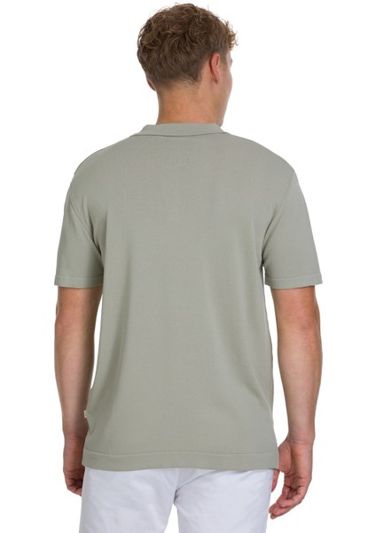 Haki Regular Fit Polo Yaka Rayon Tişört indirimleri