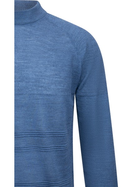 Indigo Regular Fit Çeyrek Balıkçı Yaka Yünlü Triko Kazak modelleri