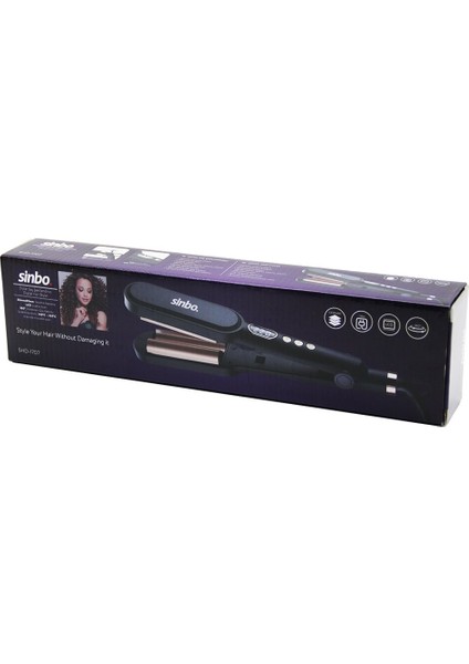 Dijital Saç Şekillendirme Cihazı 38X90MM Seramik Kaplama 360 Derece Kablo=1.8mt LCD SIC.AYAR=140-220℃ SHD-1707 (4401)