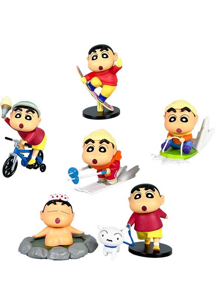 Crayon Shin-Chan El Kuklası Anime Süs El Kuklası Sevimli Model Süs (Yurt Dışından)