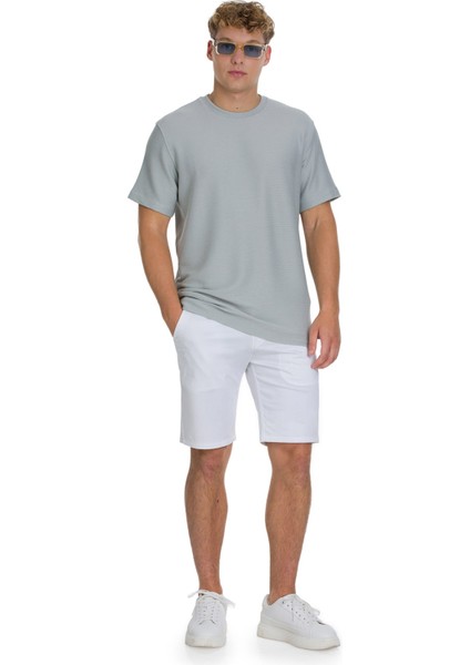 Gri Regular Fit Bisiklet Yaka Basic Tişört fiyatları