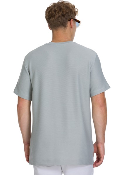 Gri Regular Fit Bisiklet Yaka Basic Tişört indirimleri