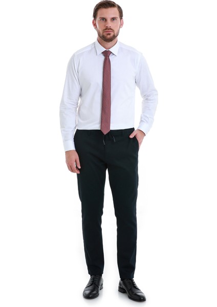 Beyaz Slim Fit Düz 100% Pamuk Slim Yaka Uzun Kollu Saten Gömlek fiyatları