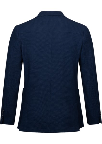 Lacivert Slim Fit Mono Yaka Klasik Ceket fiyatları