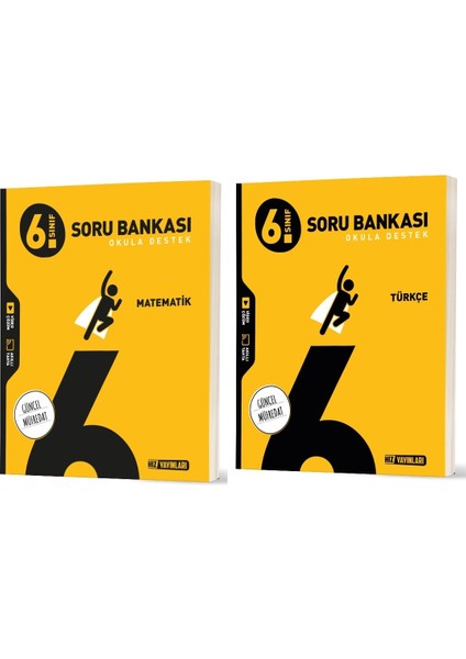 2026 6. Sınıf Matematik + Türkçe Soru Bankası Seti 2 Kitap