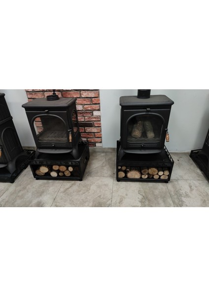 FS-106-A Alev Desenli Odunluklu Lazer Kesim 60*50 Soba Altlığı fırsatları