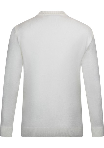 Ekru Regular Fit Çeyrek Balıkçı Yaka Triko Kazak fiyatları