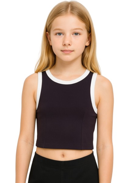 Fitilli Kız Çocuk Crop Atlet