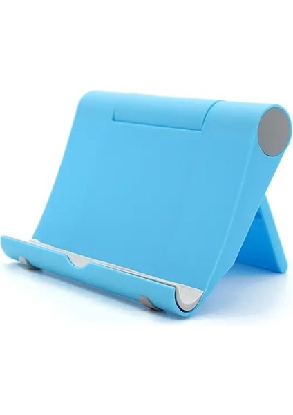 Evrensel Masaüstü Cep Telefonu Tutucu Iphone iPad Ayarlanabilir Tablet Katlanabilir Tablo Cep Telefon Masası Stand Montaj Tutucu Renk: Mavi (Yurt Dışından)
