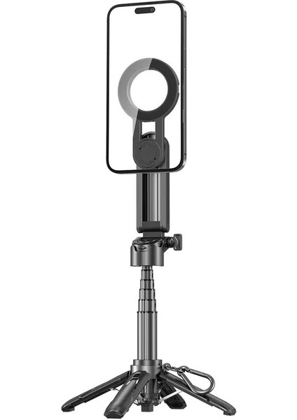 Manyetik Telefon Tripod Kablosuz Telefon Kavrama Selfie Stick Masaüstü Tripod Iphone 16 15 14 13 12 Samsung Telefon Holdercolor Için Pro Max: Siyah (Yurt Dışından)