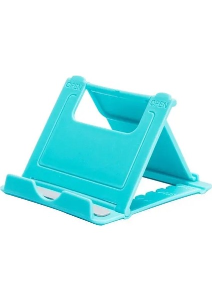 Telefon Tutucu Masası Cep Telefonunuz Için Stand Tripod Braketi Iphone iPad Tablet Xiaomi Huawei P30 Renk: Mavi-1pcs Için Plastik Katlanabilir Destek (Yurt Dışından)