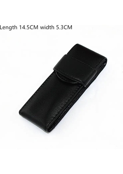 Çeşme Kalemi / Roller Kalem Kalem Kılıfı Kalem Çantası Gerçek Deri Kalitesi Yıkanmış Cowhide Siyah / Kahve Kalemi Poşeti / Tutucu Renk: E (Yurt Dışından)