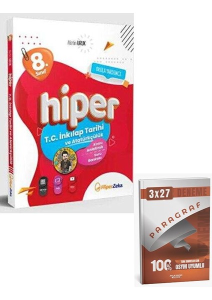 Hiper 2026 8. Sınıf Hiper T.c. Inkılap Tarihi ve Atatürkçülük Konu Anlatımlı ve Soru Bankası+Anla Kazan Paragraf
