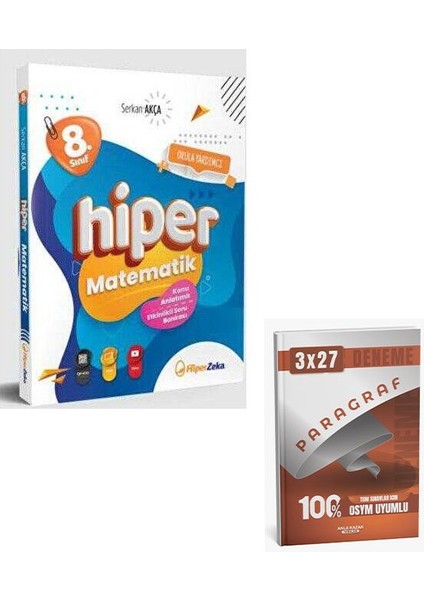 Hiper 2026 8. Sınıf Hiper Matematik Konu Anlatımlı & Etkinlikli Soru Bankası+Anla Kazan Paragraf