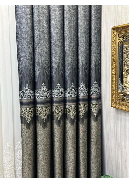 Nivemeshome Titus FJ632145 V-913 Siyah 1/3 Sık Pileli Fon Perde Apm modelleri
