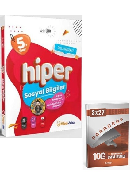 Hiper 2026 5. Sınıf Hiper Sosyal Bilgiler Konu Anlatımlı Soru Bankası+Anla Kazan Paragrag