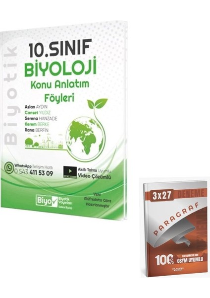 Biyotik 10. Sınıf Biyoloji Konu Anlatım Föyleri+Anla Kazan Paragraf