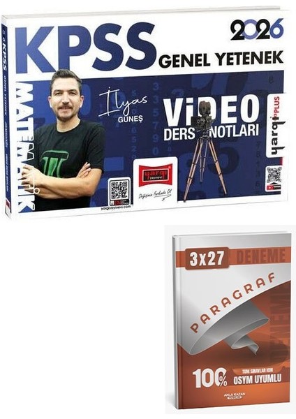 Yargı 2026 Kpss Matematik Video Ders Notları+Anla Kazan Paragraf