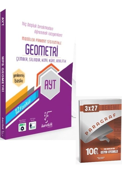 Karekök 2026 Ayt Geometri 12 Fasikül+Anla Kazan Paragraf