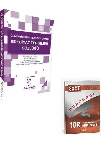 Karekök 2026 Edebiyat Terimleri Sözlüğü+Anla Kazan Paragraf