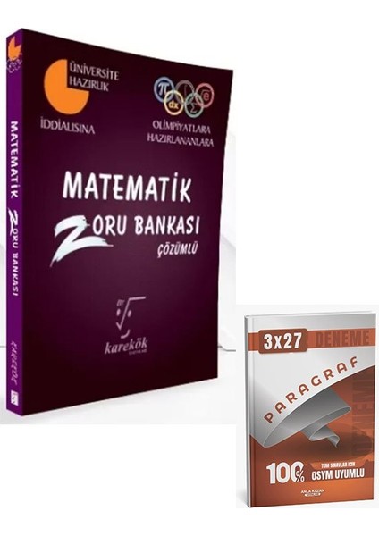 Karekök 2026 Matematik Zoru Bankası Çözümlü+Anla Kazan Paragraf