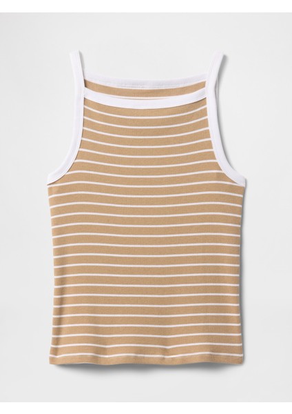 Kadın Kahverengi Halter Yaka Modern Atlet fiyatları