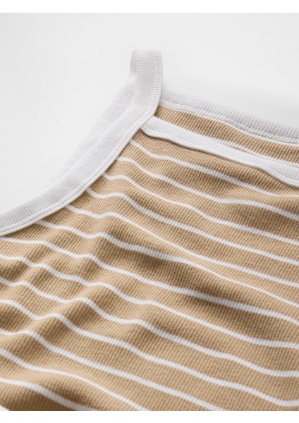 Kadın Kahverengi Halter Yaka Modern Atlet modelleri