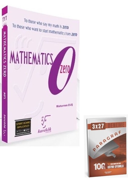 Karekök 2026 Mathematıcs Zero+Anla Kazan Paragraf
