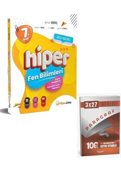 Hiper 2026 7. Sınıf Hiper Fen Bilimleri Konu Anlatımlı & Etkinlikli Soru Bankası+Anla Kazan Paragrz