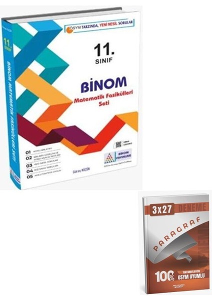 Gür 2026 11. Sınıf Binom Matematik Seti+Anla Kazan Paragraf