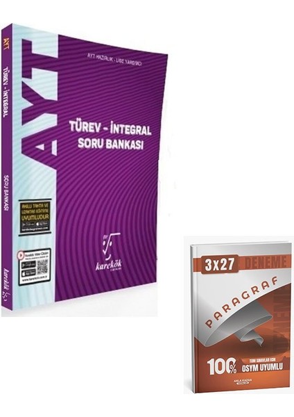 Karekök 2026 Ayt Türev Integral Soru Bankası+Anla Kazan Paragraf