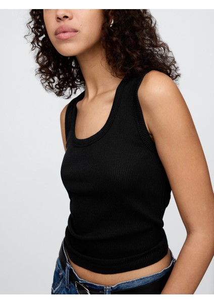 Kadın Siyah Fitilli Halter Yaka Atlet fırsatları