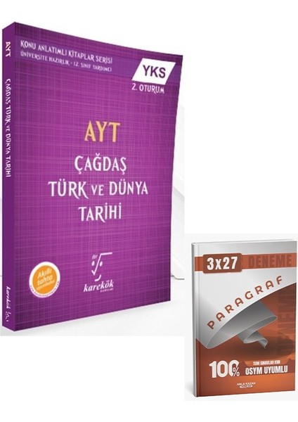 Karekök 2026 Ayt Çağdaş Türk ve Dünya Tarihi Konu Anlatımlı+Anla Kazan Paragraf