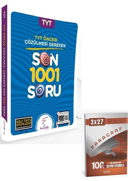 Karekök 2026 Tyt Den Önce Çözülmesi Gereken Son 1001 Soru+Anla Kazan Paragraf