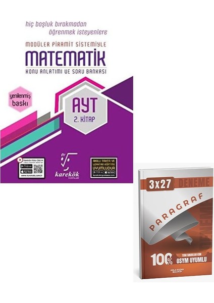 Karekök 2026 Ayt Matematik Konu Anlatımlı Soru Bankası 2. Kitap+Anla Kazan Paragraf