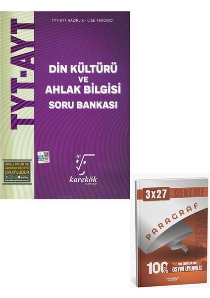 Karekök 2026 Tyt Ayt Din Kültürü ve Ahlak Bilgisi Soru Bankası+Anla Kazan Paragraf