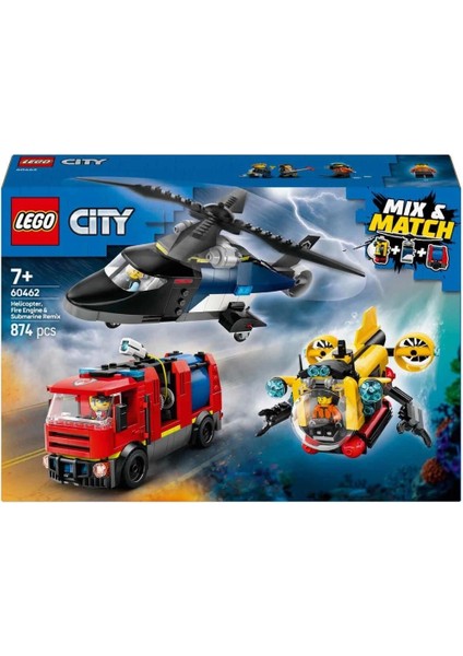 Nessiworld City Helikopter, Itfaiye Kamyonu ve Denizaltı Karışımı 60462 fırsatları