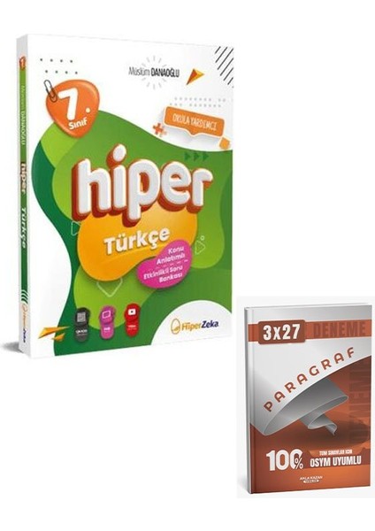 Hiper 2026 7. Sınıf Hiper Türkçe Konu Anlatımlı Soru Bankası+Anla Kazan Paragraf