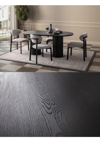 Asenkron Modern Yemek Masası Takımı 6 Sandalye