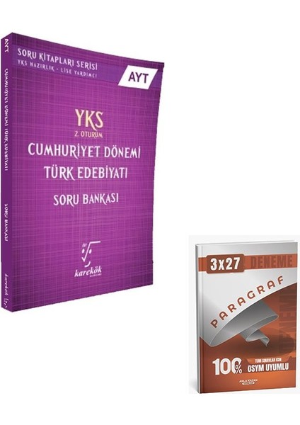 Karekök 2026 Ayt Cumhuriyet Dönemi Türk Edebiyatı Soru Bankası+Anla Kazan Paragraf