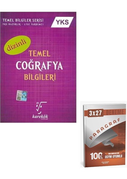 Karekök 2026 Yks Temel Coğrafya Bilgileri Dizinli+Anla Kazan Paragraf