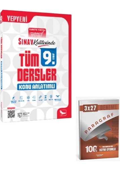 Sınav 2026 9. Sınıf Tüm Dersler Konu Anlatımlı+Anla Kazan Paragraf