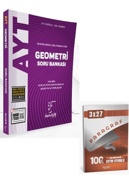 Karekök 2026 Ayt Geometri Güncel Soru Bankası+Anla Kazan Paragraf