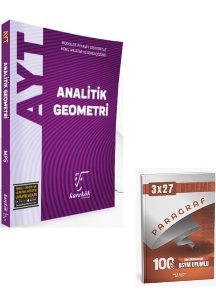 Karekök 2026 Ayt Analitik Geometri Konu Anlatımlı Soru Bankası+Anla Kazan Paragraf