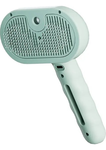 Köpek Buhar Tarağı Pet Masaj Fırçası USB Şarj Güvenli Yuvarlak Kafa Yumuşak Dişleri Puknaz Epilini Kediler Için Evrensel Köpekler Renk: Yeşil (Yurt Dışından)