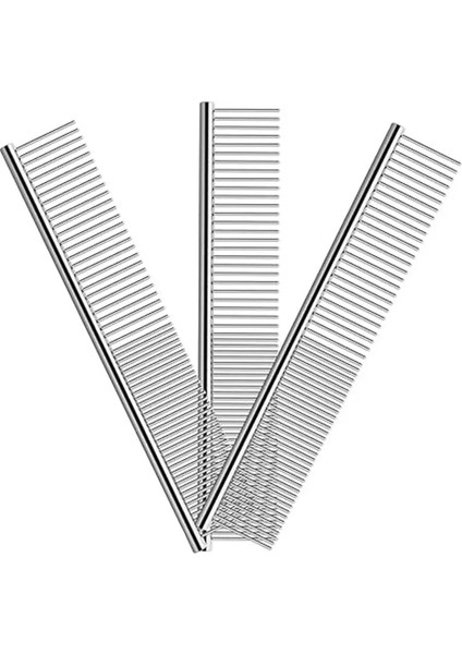 Özel Pet Esterival Tombul Paslanmaz Çelik Yoğun Diş Açık Düğüm Yüz Ince Taraklar Kedi Köpek Güzellik Fırçası Tımarlama Malzemeleri Renk: Pet Tarak/boyut: 19CM x 4.3cm (Yurt Dışından)